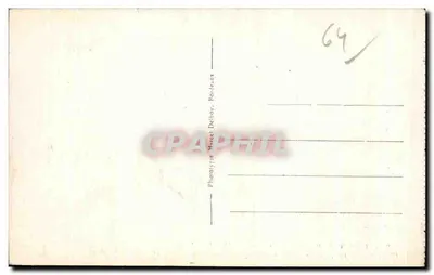 Ascain (B.P.J.) - Plac Kościoła - Hotel de la Rhûne, gdzie Pierre Loti inspirował się i napisał baszkacką idylłę "Ramuncho" - M. D. — Rewers