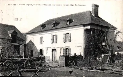 Bartres - Casa Lagües, onde Bernadette passou sua infância até os doze anos — Ed. P. Douet - Lourdes