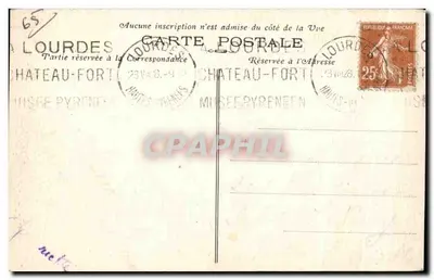 LOURDES (Hautes-Pyrénées) — Procesja na Esplanadzie — Benedyktura Świętego Sakramentu — M.D. — Fot. Marcel Dreyfus, Bordeaux — Rewers