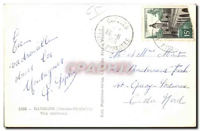 Barèges — Ogólny widok — Wyd. Lauche-Ocean, nr 1460 — Rewers