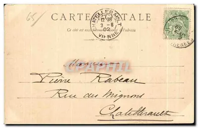 Hospital Militar e Termas de BARÈGES — Barèges, 12 de agosto de 1902 — Verso