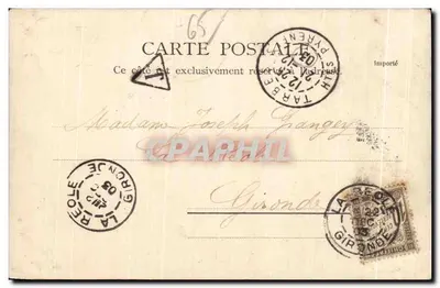 The Gambetta Avenue v.p. of the Carnot Avenues — Tarbes — A. Villiaste, publisher — Back