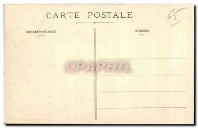 Gavarnie — Algemene uitzicht van het Dorp en het Cirque — De Pyreneeën — Achterkant