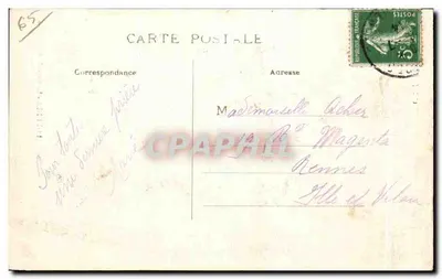 Lourdes — Stacja funikulara Pie du Jer — Pyrenées — Rewers