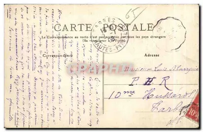 Bagnères-de-Bigorre — Termas de Salut — editor M.T. & Cie — Verso