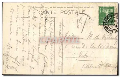 Tarbes — widok na rzekę Audour i Pireneje — Phototype Labouche Frères, Toulouse — Rewers