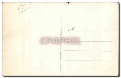 Cartolina d'epoca Piazza Georges Clemenceau, Cauterets — Verso