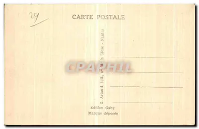 Quimper — La Cattedrale e i Giardini dell'Évêché — Edizione Gaby — Verso