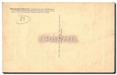 Plougasnou-Daoulas - Calvário de 1602 (Lado oeste) — Editor: Mithe Kervella, Plougasnou-Daoulas — Verso