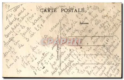 Morlaix (Finistère) — Vista general tomada desde el Viaducto — Editor desconocido, n.º 15 — Reverso