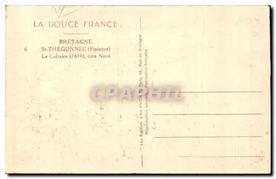 Crucifixion — Calvaire de St-Thégonnec — Éditions d'Art Yvon, Paris — Rewers