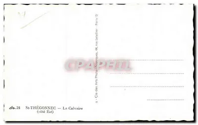 St-Thégonnec — O Calvário (lado Leste) — Cie dos Artes Fotográficas, Paris — Verso
