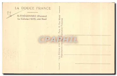 Calvário de St-Thégonnec — Finistère — Editor Vivon — Verso