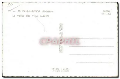 A Valle dos Velhos Moinhos — ST-JEAN-du-DOIGT (Finistère) — Edições Gaby — Verso