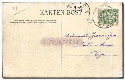 De Rochers van Saint-Guénolé bij Penmarch — uitgave Talaire, n°279 — Achterkant