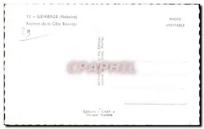 Skały Wybrzeża Wilczego — Wyspa Wierzy (Finistère) — Wydawnictwo Caby — Rewers