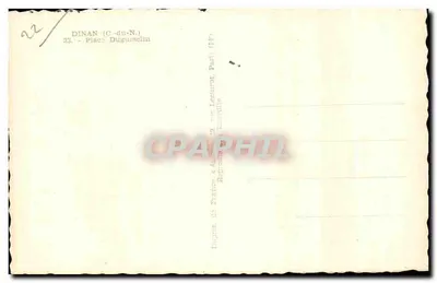 Dinan (C.-du-N.) — Place Duguesclin — editor Lecuiret, Paris — Verso