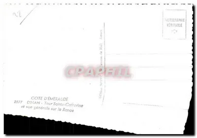 Dinan - Wieża św. Katarzyny i ogólny widok na Rance — Wydawnictwo MESRY, Dinan — Rewers