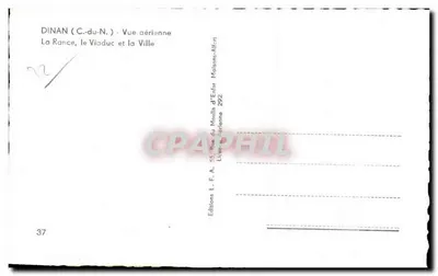 डिनान (सेंट-मार्टिन-डी-बॉन) — हवाई दृश्य — ला रांस, वियाडक और शहर — एडिशन्स एल.एफ.ए. मैसन-अल्फोर्ट — पीछे