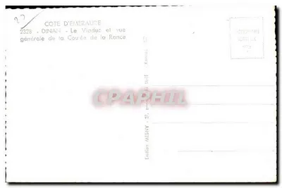 Viaduto da Rance — vista geral — Edição MESNY — Verso
