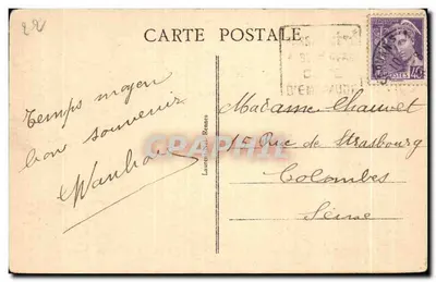 Dinan - Vista geral — Costa da Émeraude, 1852 — editor Costa da Émeraude — Verso