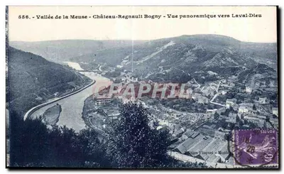 Vale do Meuse - Château-Regnault Bogny - Vista panorâmica para Laval-Dieu — Edição Floquet - Montois
