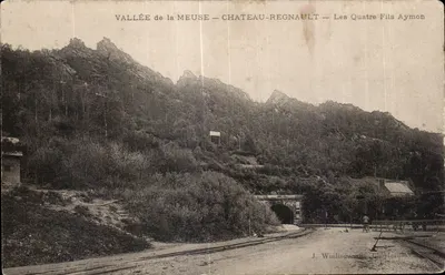 Vale do rio Meuse — Château-Regnault — Os Quatro Filhos de Aymon — J. Winling, editor Charleroi