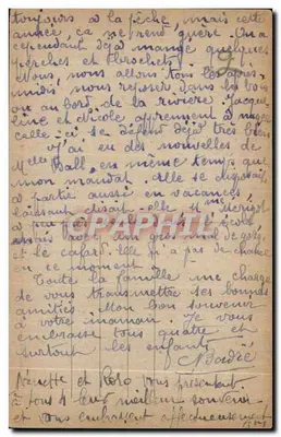 Haulmé visto da Praia — Arredores de Monthermé — CHATEAU-REGNAULT (Ardennes) — Verso