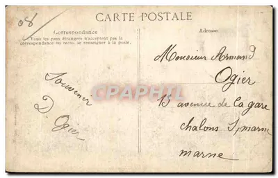 Bazeilles — Ossuário — Winling, edição Charleville — Verso
