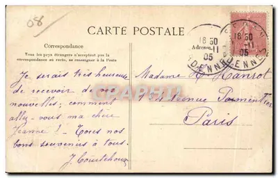 Bazeilles — A Cripta ou Ossuário — Savaine-Person, editor, Sedan — Verso