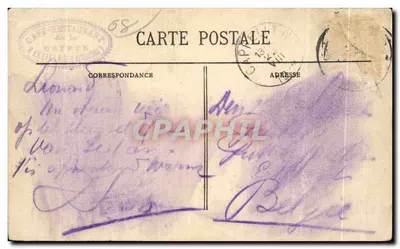 Bazeilles em 1870 — Batalha de Bazeilles — C. Merlesse, editor Sedan — Verso