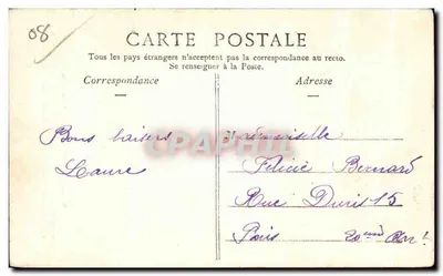 Bazeilles - A Cripta no cemitério, onde estão os ossos de cerca de 3.000 soldados franceses e alemães. - Edit. E. Genin, Sedan. - Plaque Jouglia. — Verso