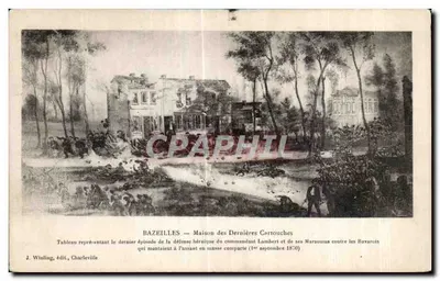 Bazeilles — Casa das Últimas Cartuchos — J. Winling, editor, Charleville