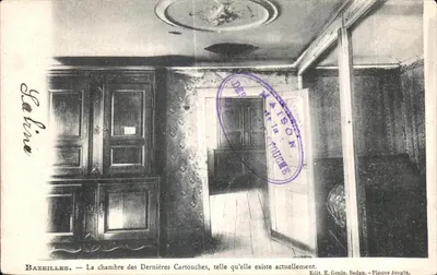Bazeilles — A sala das Últimas Balas, tal como existe atualmente — Edit. E. Genin, Sedan - Plaque Jongla