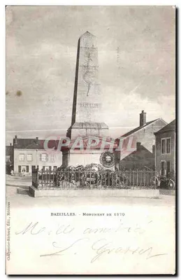 Bazeilles - Monumento de 1870 — editor Calfenier-Richard, Médéan