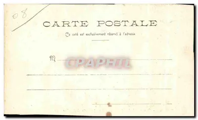 Bilhete postal antigo Bazeilles Estado atual da Câmara da Última Cartuche Militaria — Verso