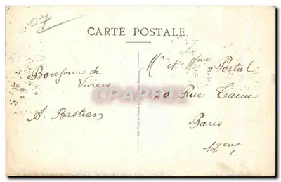 Viviers (Ardèche) — Antigo Bispo — Ed. Yve Combe Tabac — Verso