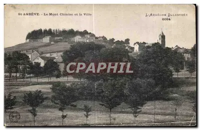 St AGRÈVE - O Mont Chiniac e a Cidade — L'ARDÈCHE ILLUSTRÉE 6084