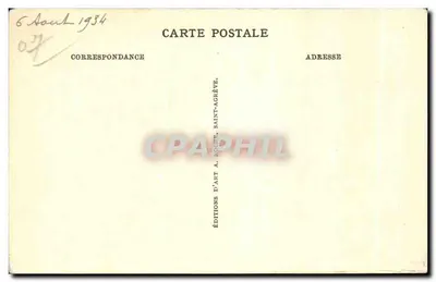 Saint-Agrève (Ardèche), 1050 m. de altitude — Delicioso passeio de verão, cura de repouso. Mesa de orientação, a cidade e o lago. — Verso