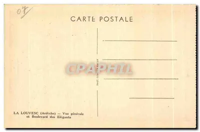 La Louvesc (Ardèche) — Ogólny widok i Bulwar Elefantów — Fot. Komitet Bacon — Rewers