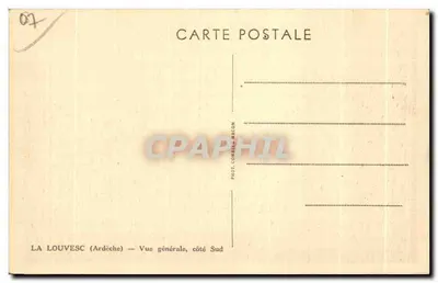 La Louvesc (Ardèche) — Vista general, lado Sur — Fot. Combile Macon — Reverso