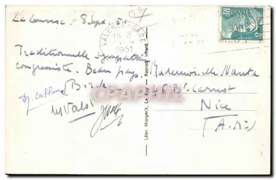 LA LOUVESC (Ardèche), alt. 1100 m. — Wzgórze Besset i kolonie Oran — Rewers