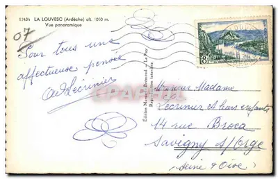 ला लूवेस्क (अर्देच) — पैनोरमिक दृश्य — एडिशन मार्जेटी ब्रेमोंट — पीछे