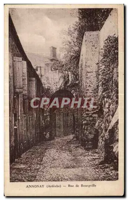 Annonay (Ardèche) — Rue de Bourgville — editor não identificado