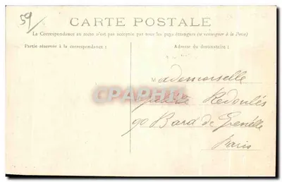 MALO-LES-BAINS — Praça Turenne — Edição P. L., Lille — Verso