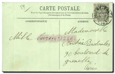 Valenciennes — Le Jardin Public — éditeur L.L. n°49 — Verso