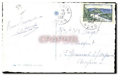 Cambrai - Gare — wydawca CP DES ARTS PHOTOGRAPHIQUES PARIS, n° 167 — Rewers