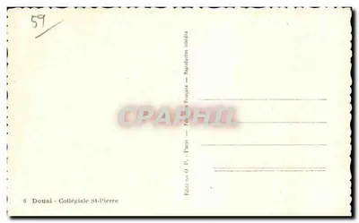 Douai - Colegiata de San Pedro — Editor O.P. Paris — Reverso