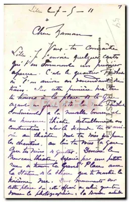 LILLE - Rue Faidherbe ku Place du Théâtre - E.C. - n°99 — Rewers