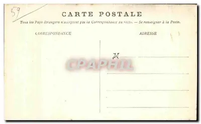 Tourcoing — De Boulevard Gambetta en de Kerk van het Heilig Hart — C. S. Uitgever, Lille — Achterkant